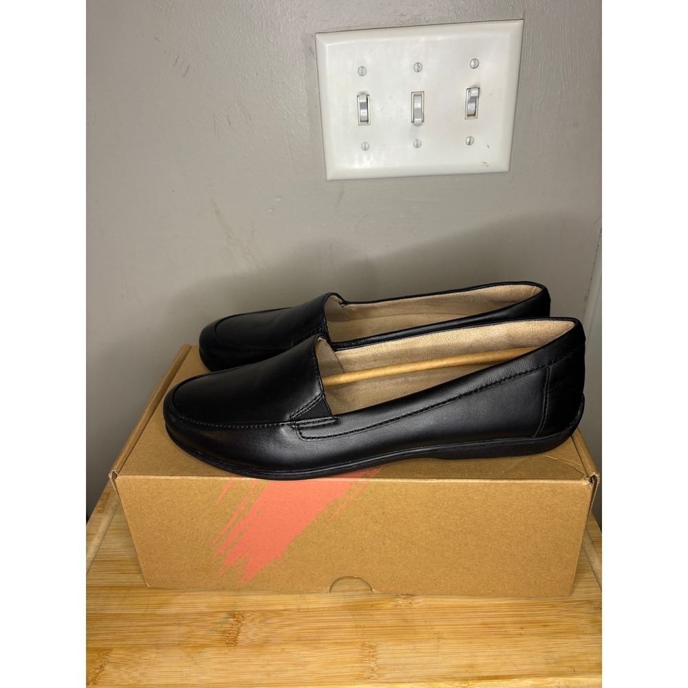 Soul Naturalizer Kacy Black Leather Loafers Flats F8442L0001 Womens 9 M
